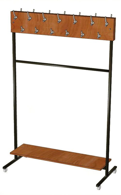 вешалка в раздевалку напольная