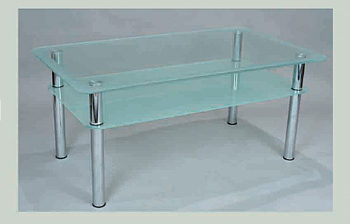столик кофейный стеклянный дабл