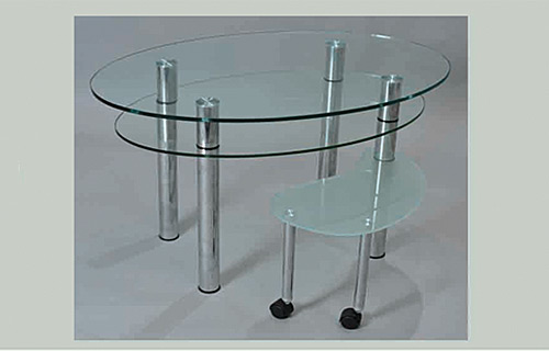 стеклянный журнальный стол Каскад 33