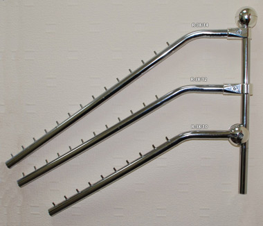 вешалка хром двойная