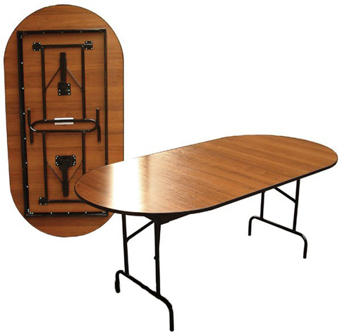 стол раскладной овальный дсп 180х75