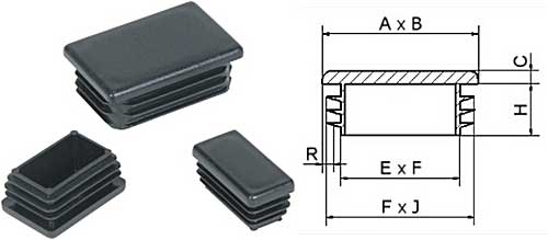 Прямоугольные заглушки пластиковые - Европа Мебель Офисная Киев
