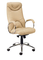 КоЖаное кресло Эльф,ELF chrome