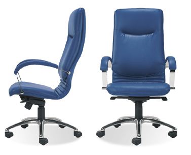 Мебель кожаная-кожаное кресло нова хром.