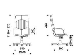 Мебель с размерами-кресло гермес.