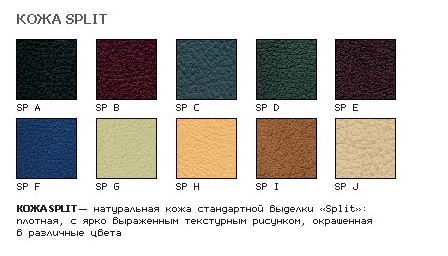 кожа кресел обивка split